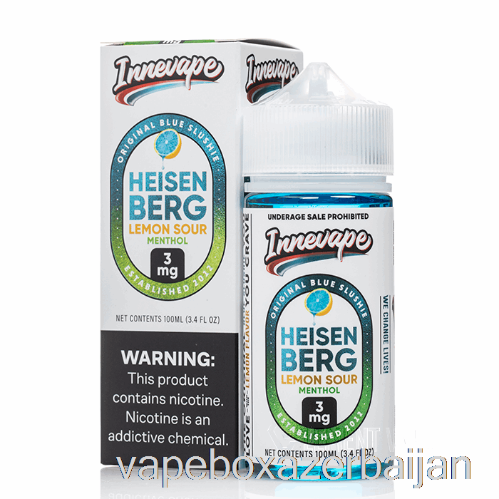 Vape Azerbaijan Heisenberg Lemon Sour Menthol - Innevape - 100mL 3mg